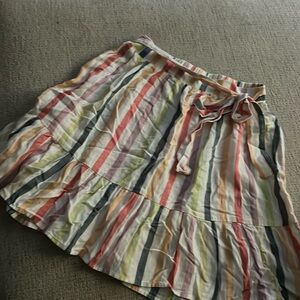 Old Navy Striped Ruffle Skirt Sz XS